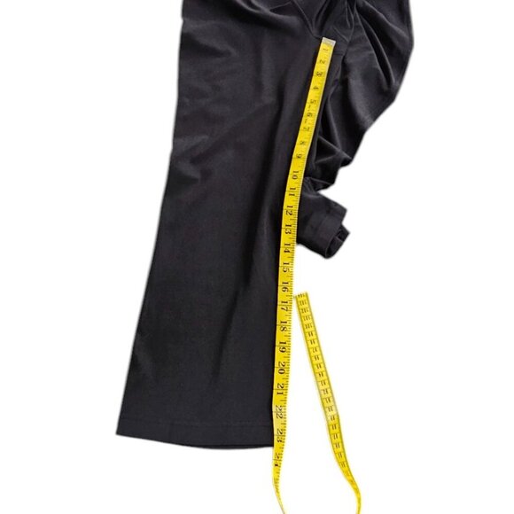 Lululemon Groove Super-High-Rise Crop 23" Black Nulu Flared Leg Yoga Size 10 - Picture 4 of 11